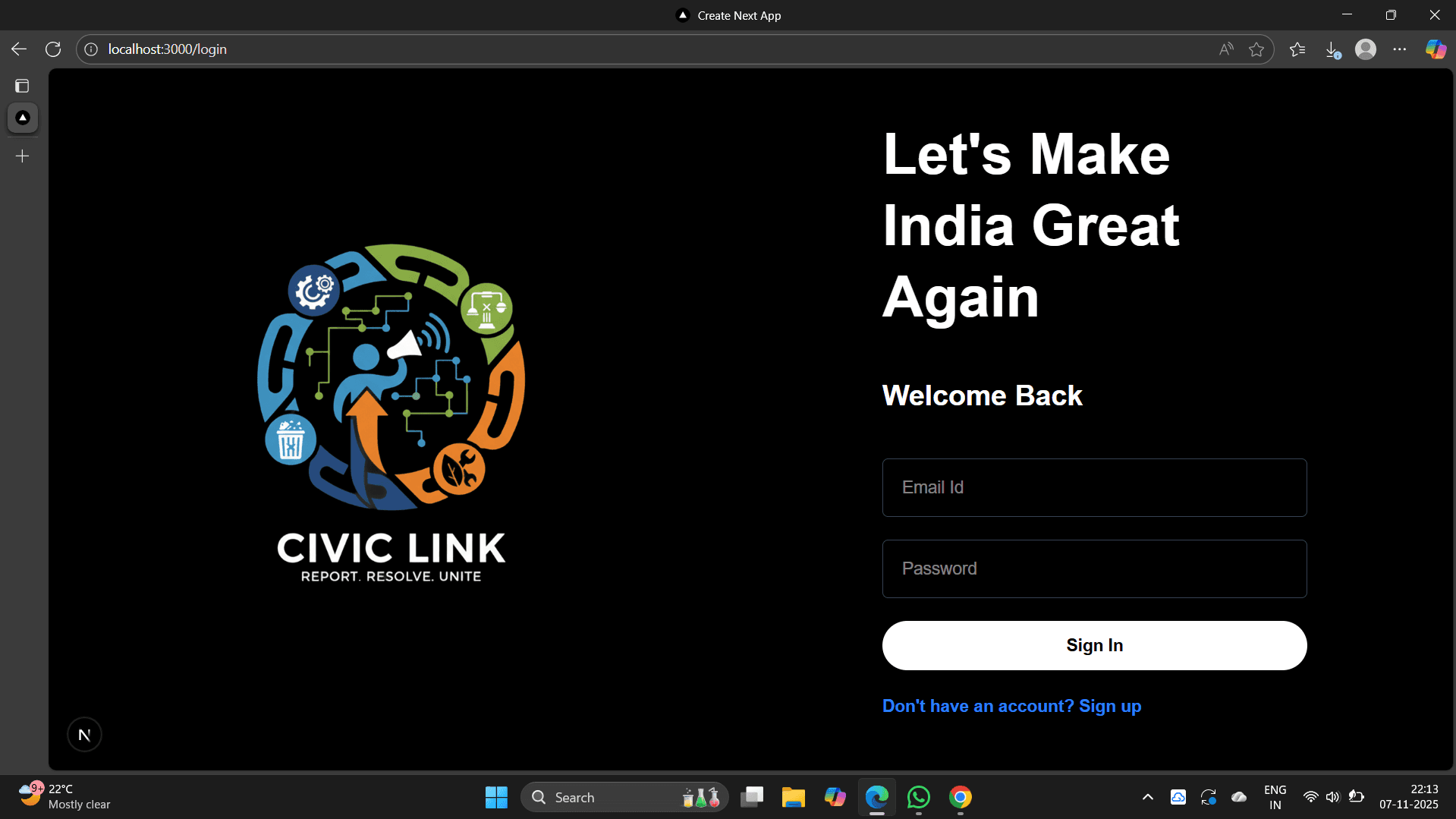 CivicLink – Civic Issue Reporting System - Image 1