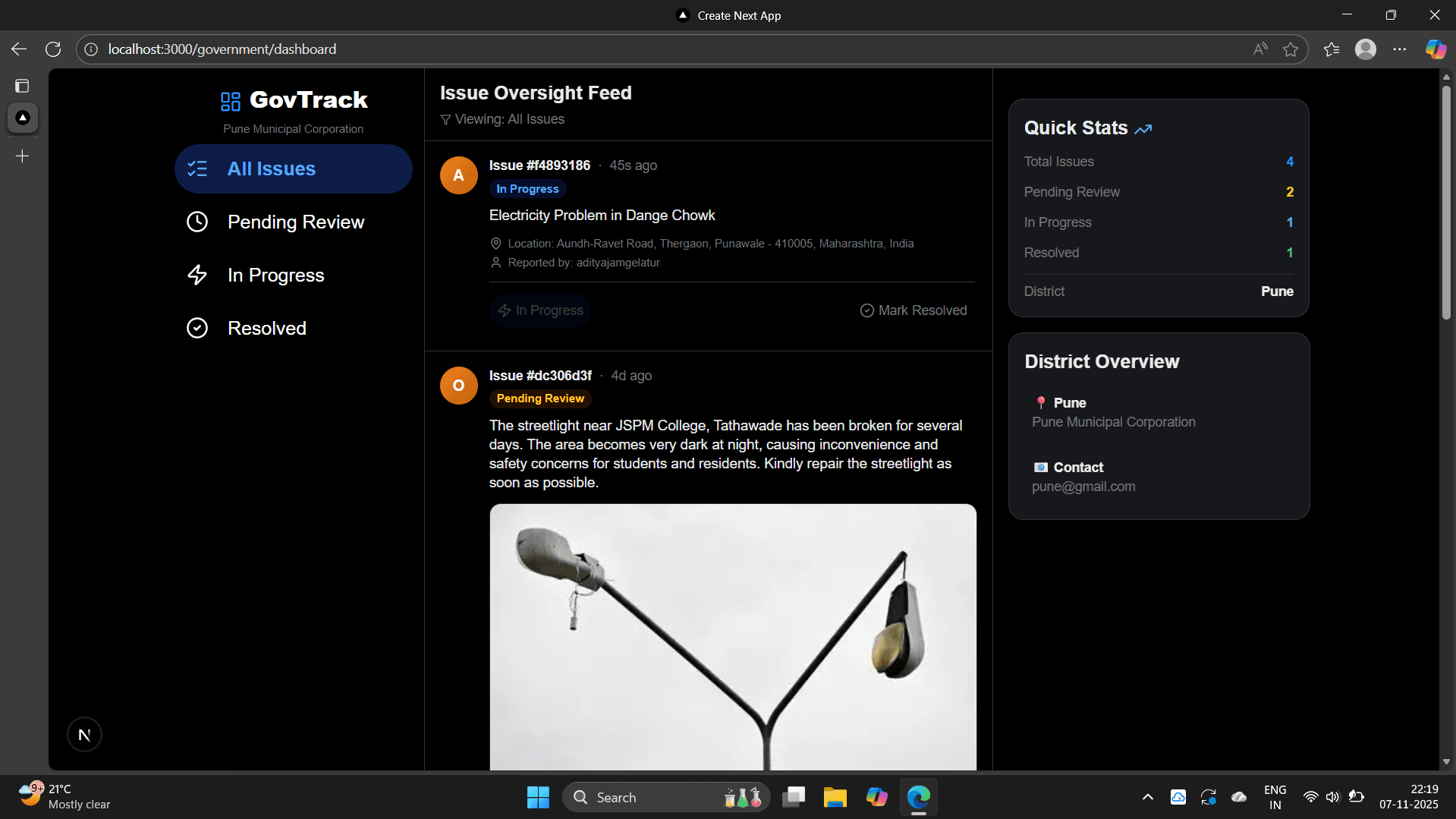 CivicLink – Civic Issue Reporting System - Image 5